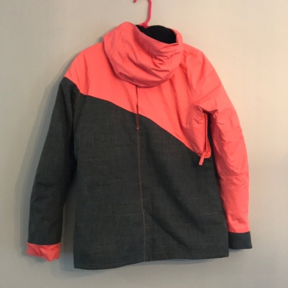 *soldO'Neil Ski/Board Jacket Gray + Coral sz Small - Picture 5 of 8